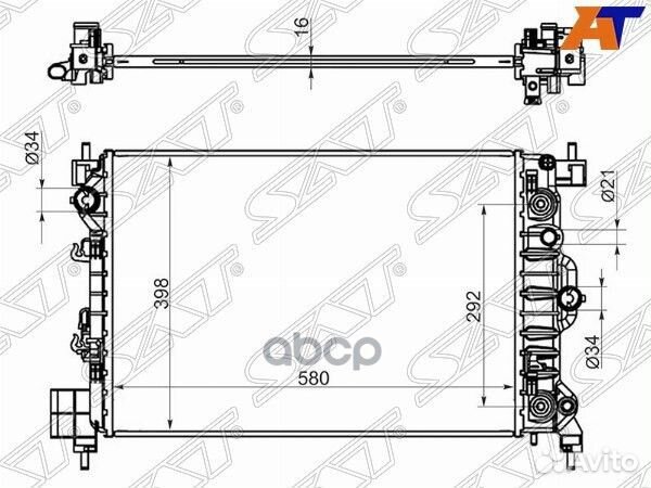 Радиатор Chevrolet Aveo 11-15 / Opel Mokka 12