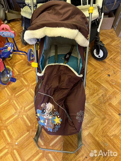 Санки-коляска комби Ника 