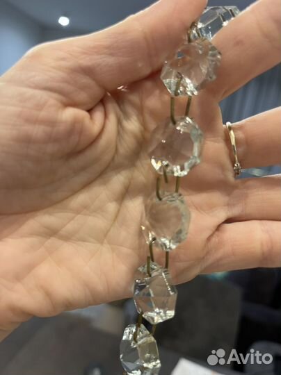 Подвески октагоны для хрустальной люстры 20 мм