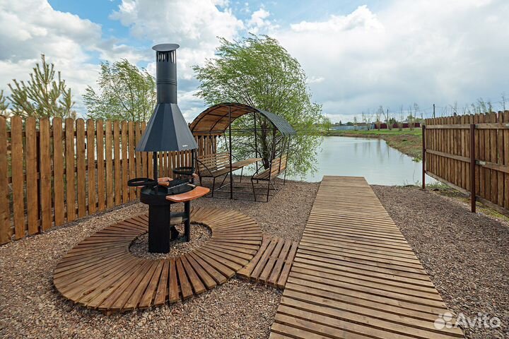 Баня на дровах с санузлом и комнатой отдыха