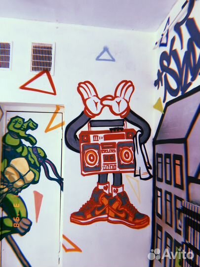 Творческое оформление в стиле граффити и не только