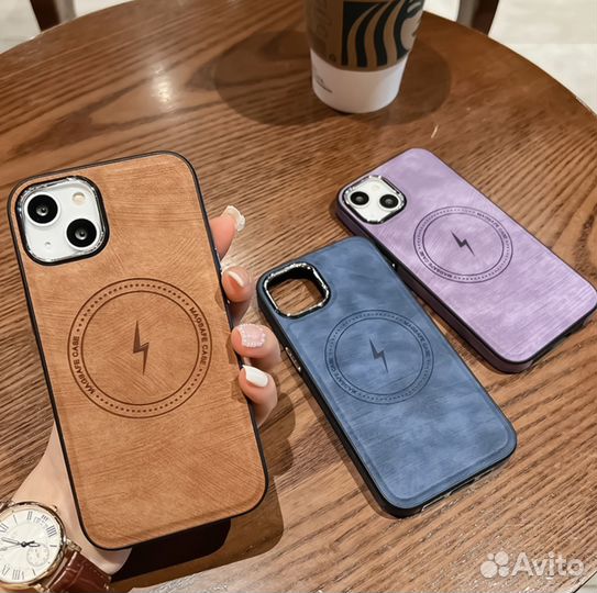 Чехол кожа Magsafe iPhone 14 Pro Max