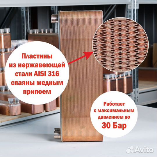 Теплообменник тт50-70 для отопления 1400м2 140кВт