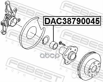 Подшипник ступичный задний 38x79x45, шт DAC387
