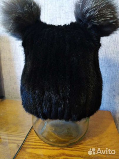 Шапка норковая детская