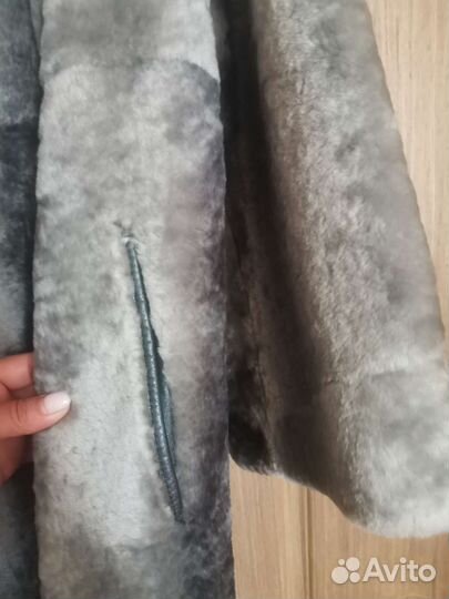 Шуба мутоновая с норкой
