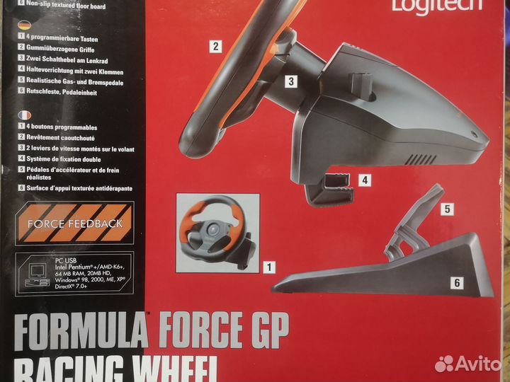 Игровой руль logitech driving force gt