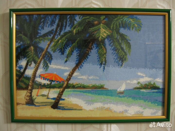 Картина вышитая крестиком 