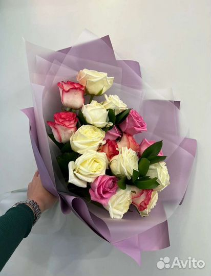 Цветы розы букет