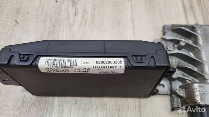 Эбу комплект renault logan