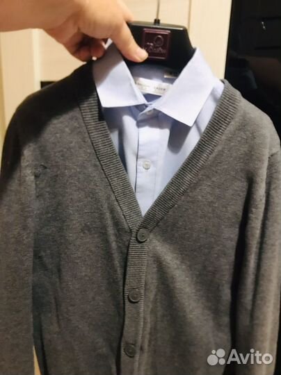 Школьный костюм Бостон для мальчика серый 152