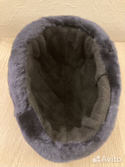 Шапка ушанка мвд синяя