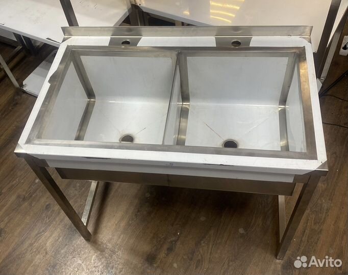 Мойка двойная из нержавейки