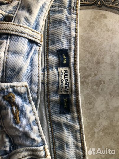 Джинсовые шорты pull bear