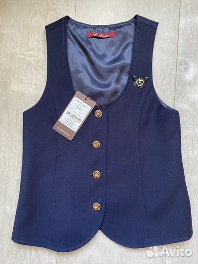 Жилет школьный для девочки 134