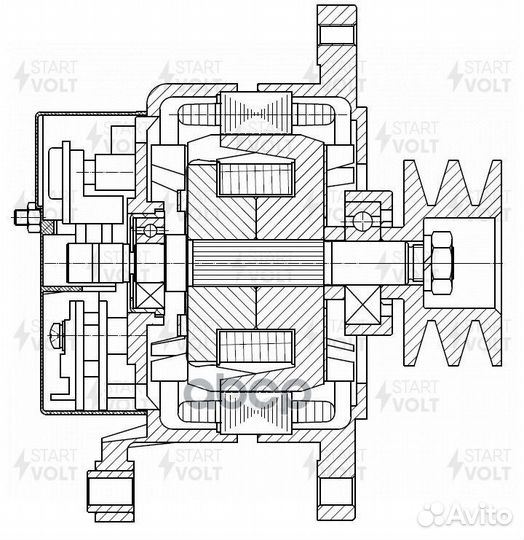 Генератор 3310 дв.245 евро-2 (14В70А910Вт)