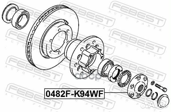 Ступица mitsubishi pajero I/II 89-04 пер.(flange)