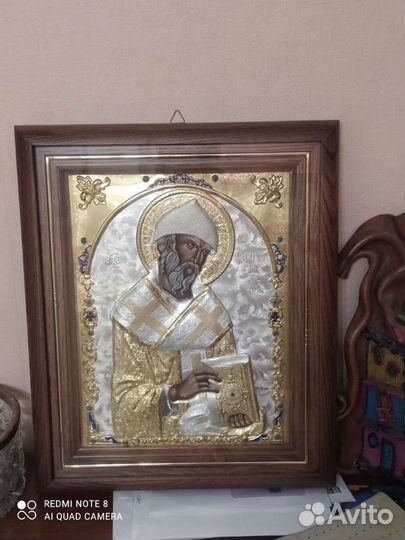 Икона серебро