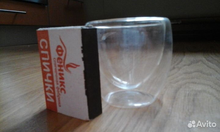Стакан двойное стекло