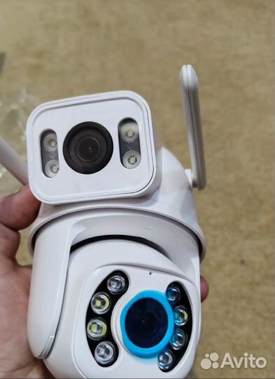 Видеокамера WiFi 8 мП с 2-мя объективами