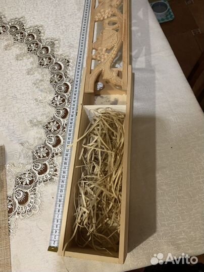 Ручная раб. футляр под бутылку вина или коньяка