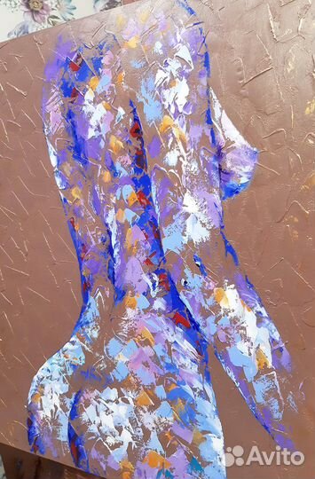 Интерьерная картина с девушкой в стиле ню