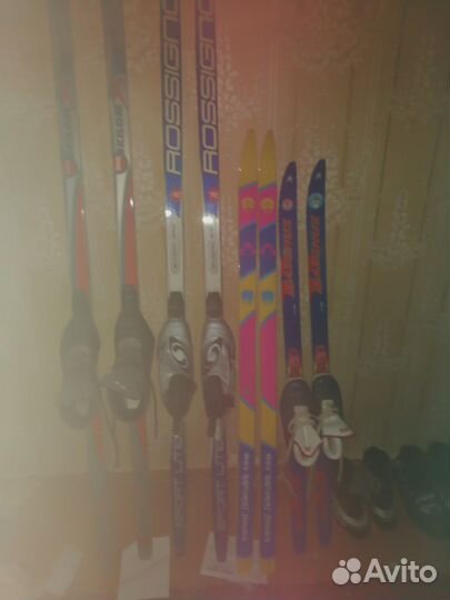 Лыжи беговые пластиковые с ботинками