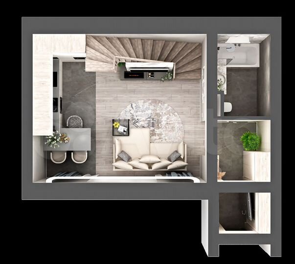 Дом 73,2 м² на участке 2 сот.