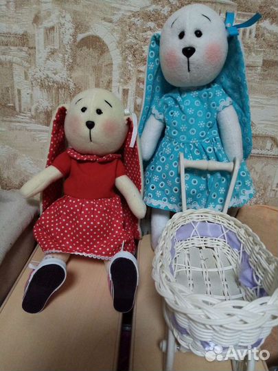 Зайки ручной работы