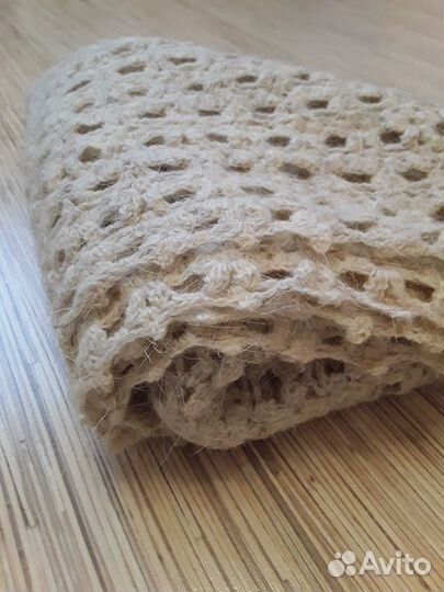 Шаль вязаная шерстяная ручная работа