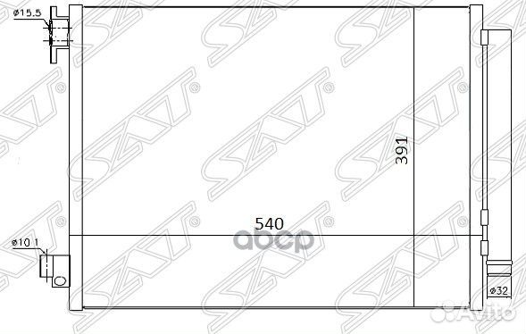Радиатор кондиционера Renault Arkana 18- / Duster