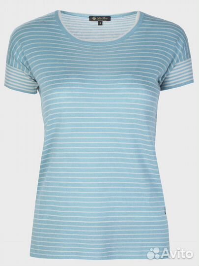 Футболка кашемировая в полоску Loro Piana