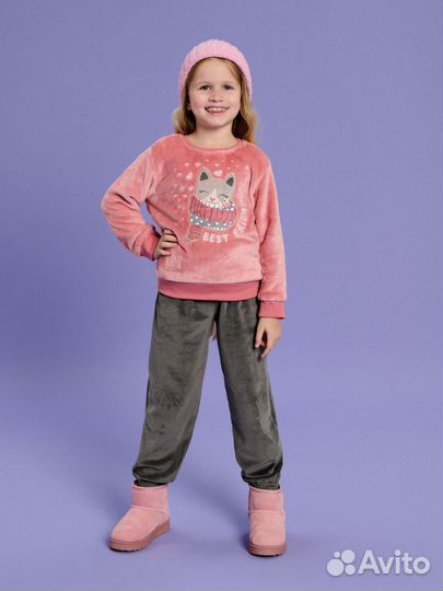 Свитшот велюровый/ плюшевая толстовка 1шт