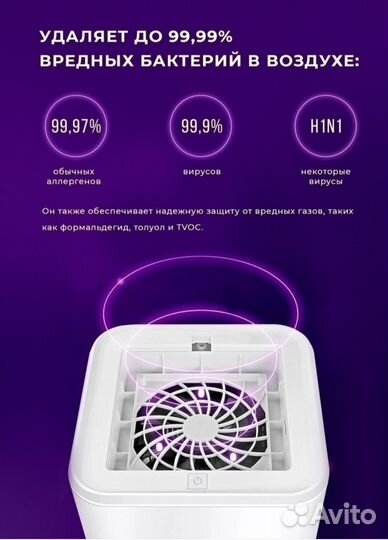 Очиститель воздуха с фильтром hepa