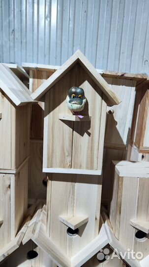 Скворечник деревянный, однокомнатный