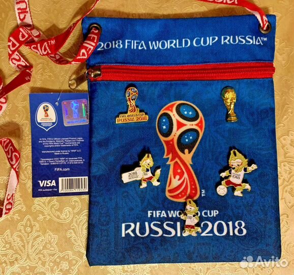 Набор Fifa: Сумка + 5 значков. Чемпионат мира 2018