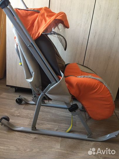 Детские санки коляска ника