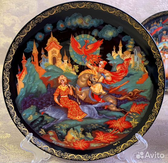 Коллекция 5 тарелок Палех (20см). Русские сказки