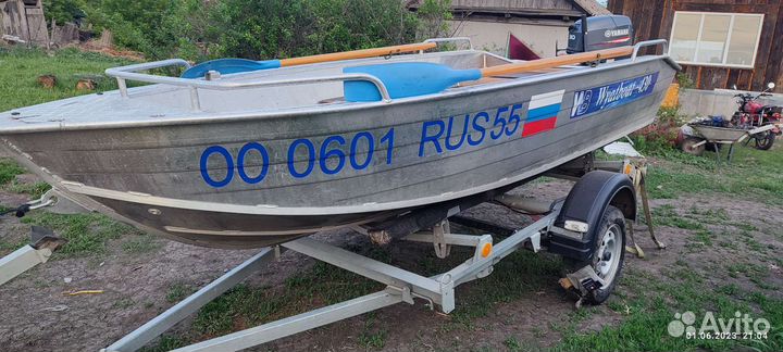 Алюминиевая лодка с мотором