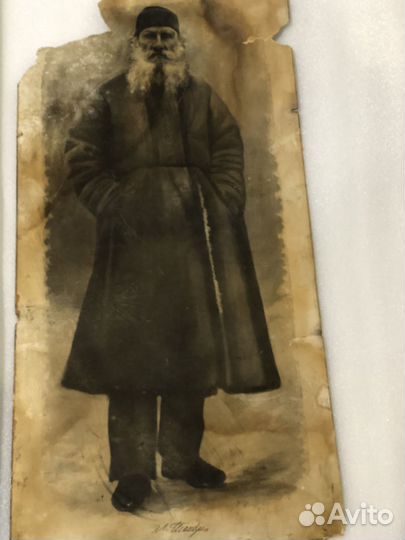 Старинная фотография картина Неизвестный мужчина с