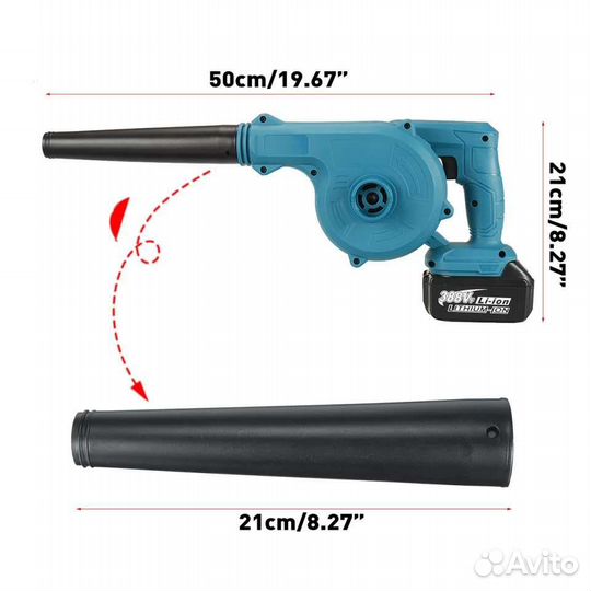 Пылесос - воздуходувка аккумуляторная makita 18V