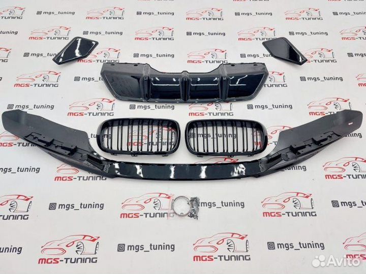 Обвес MP на BMW X6 F16 Черный глянец + Решетка