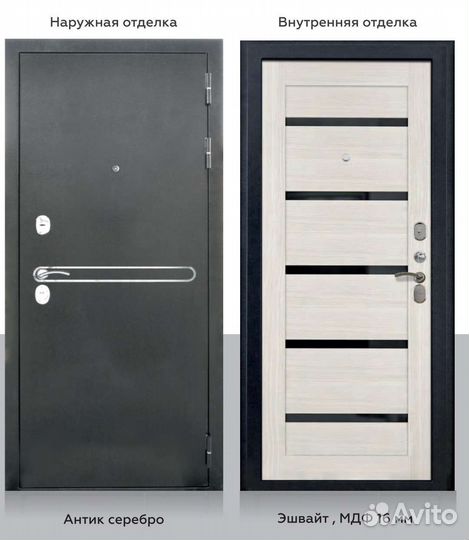 Дверь 100 мм 3 контура с установкой