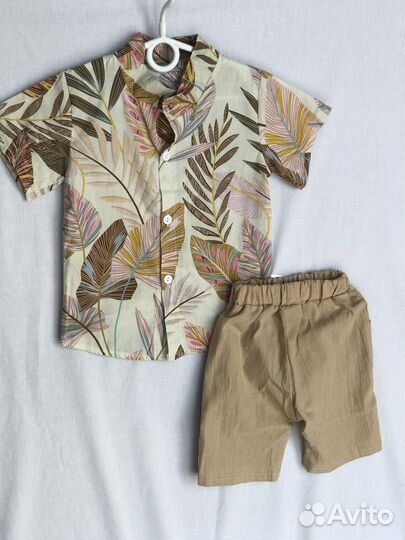 Детская одежда рубашка и шорты костюм
