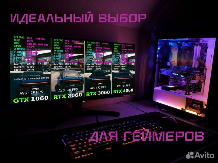 Игровой пк i5 12400f RTX 3060 12gb SSD 512gb