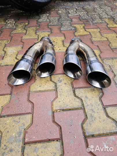 Насадка выхлопная двойная dual exhaust tip