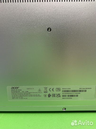 Ноутбук Acer swift go 14 (i3-1315u/8/512ssd) oled