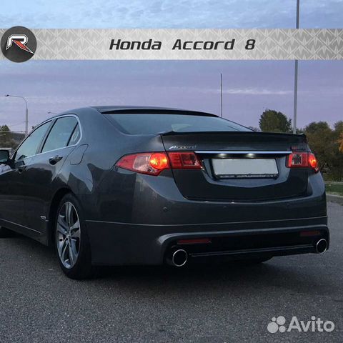 Юбка заднего бампера Mugen Хонда Аккорд 8