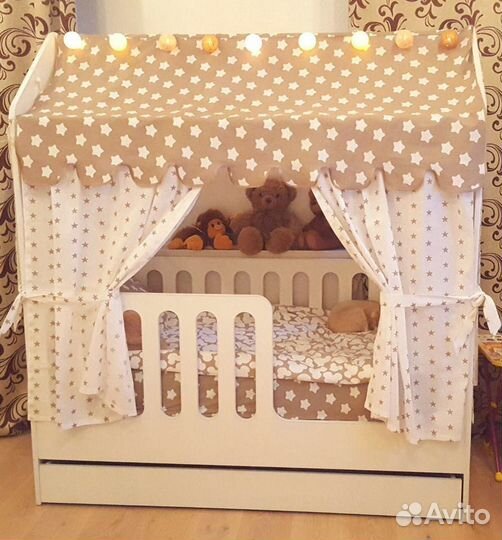 Детская кровать 160х80 с матрасом+ящик