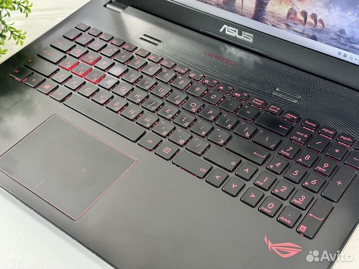 Игровой Ноутбук Asus ROG Core i7, DDR4 16Gb, GTX